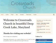 Tablet Screenshot of crossroadsthechurch.com